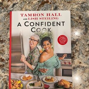 A Confident Cook by Tamron Hall and Lish Steiling - Red and White Cover